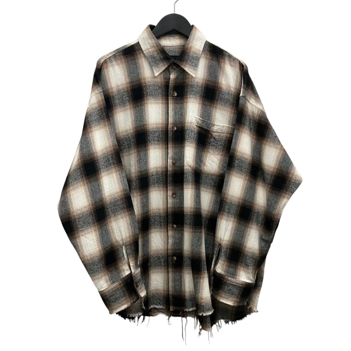 JUN NAKAYAMA 25AW JN-FW25-024 체크 셔츠 상품이미지1