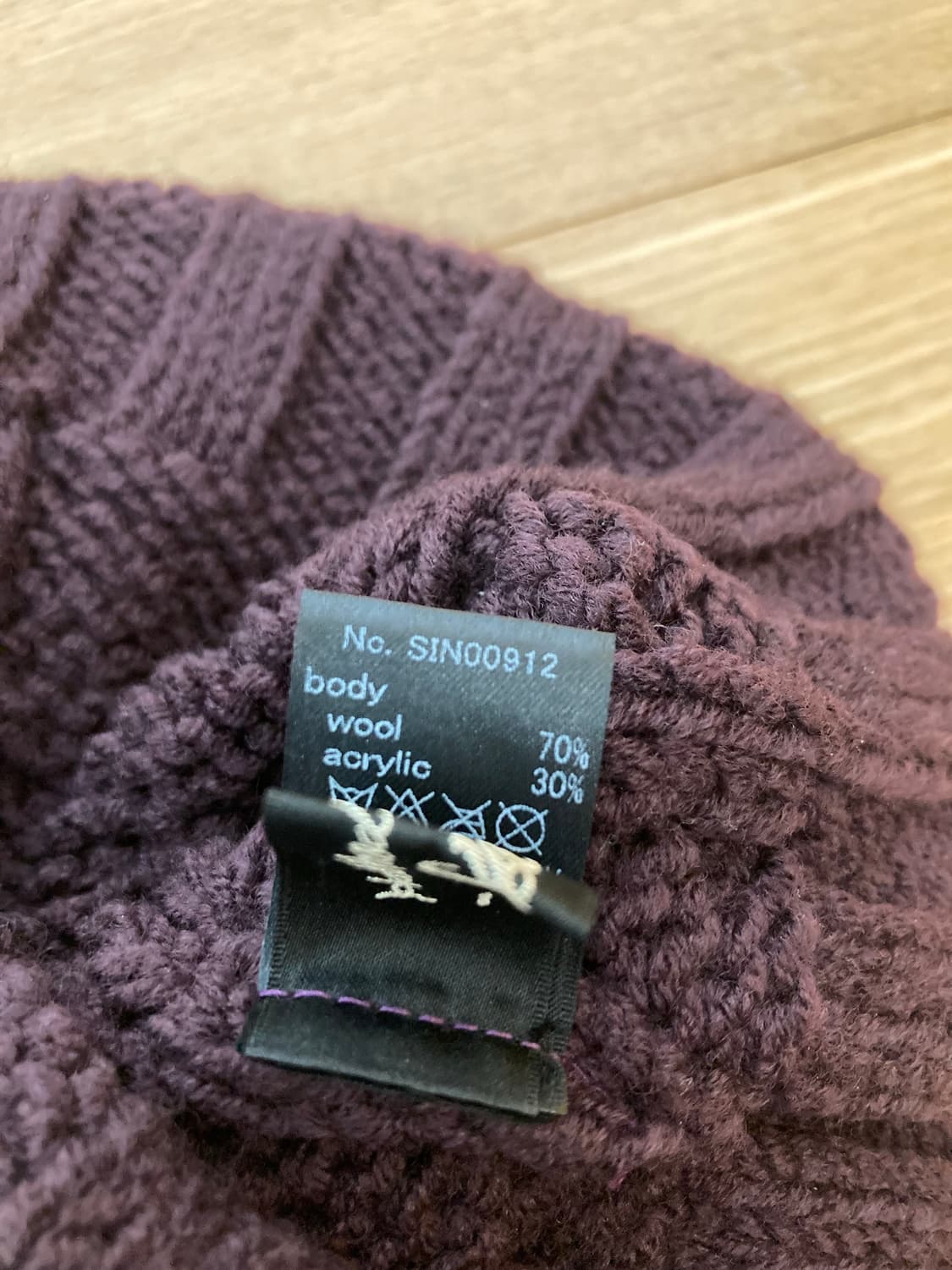 CA4LA 버건디 비니 상품이미지5