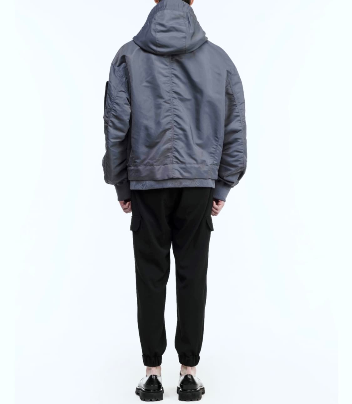 지오송지오 후드 MA-1 블루종 항공점퍼 차콜 상품이미지9