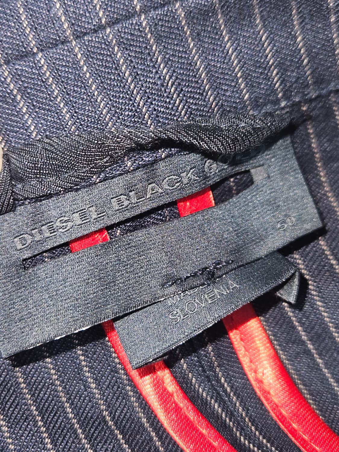 DIESEL 디젤 블랙골드 스트라이프 블레이저 정장 자켓 50 상품이미지4