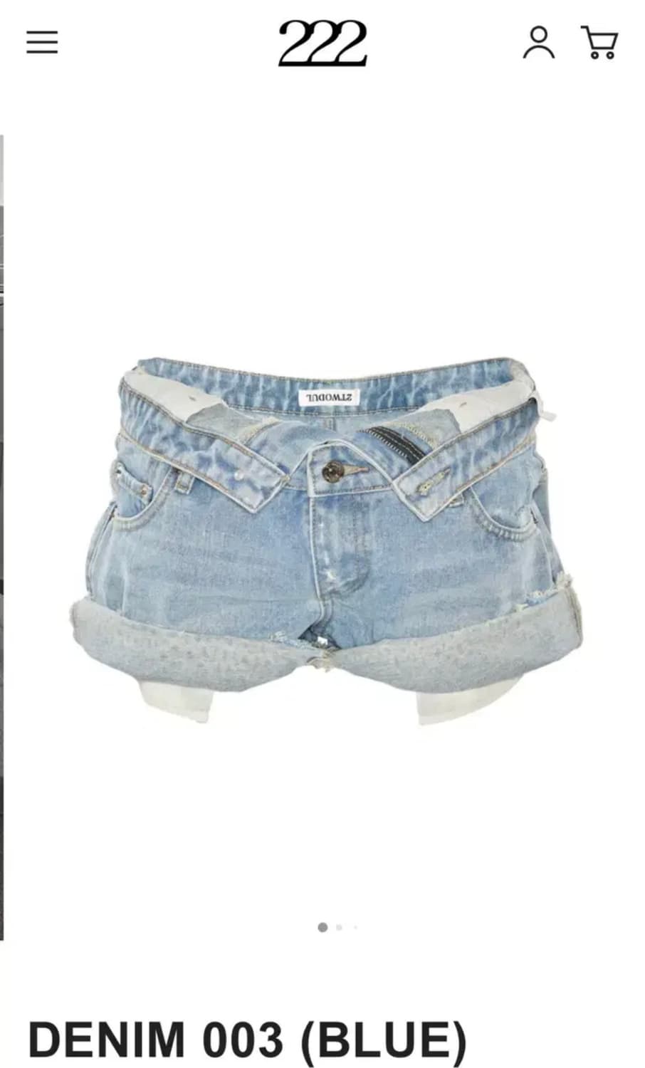 이투둘 반바지 DENIM 003 (BLUE) 상품이미지1