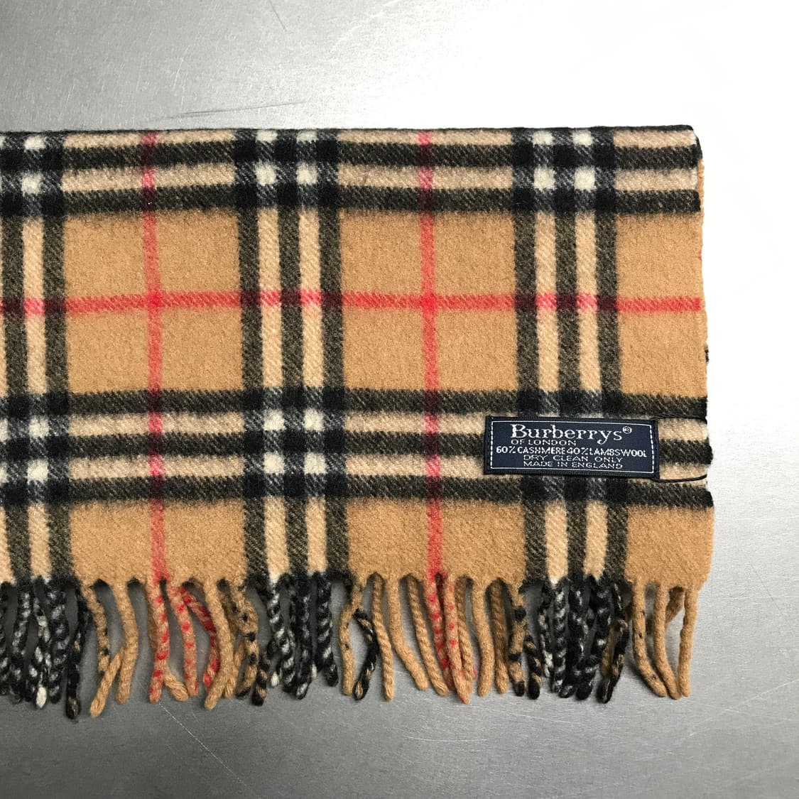 버버리 정품 캐시미어/램스울 머플러 베이지 상품이미지3
