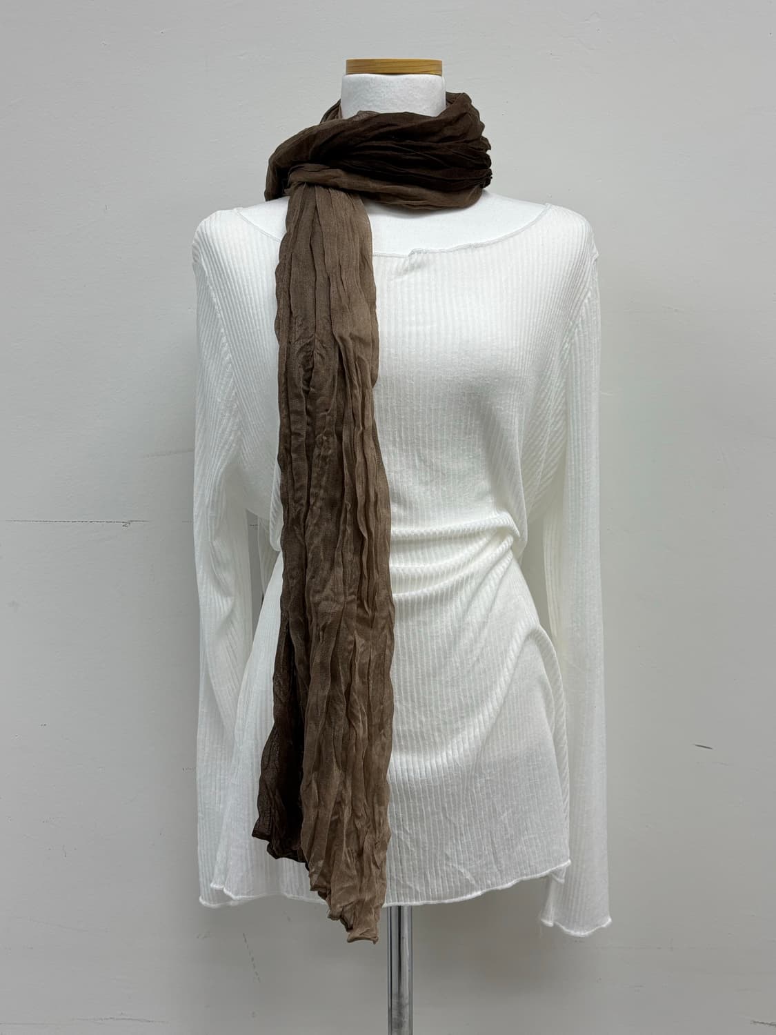 빈티지 브라운 머플러 상품이미지1