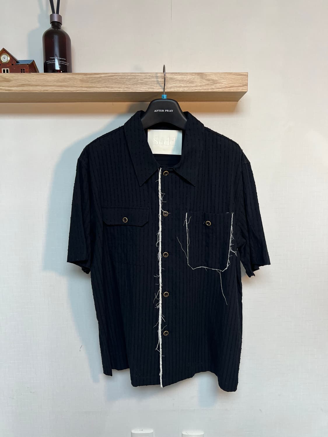 자카드 반팔셔츠 상품이미지1