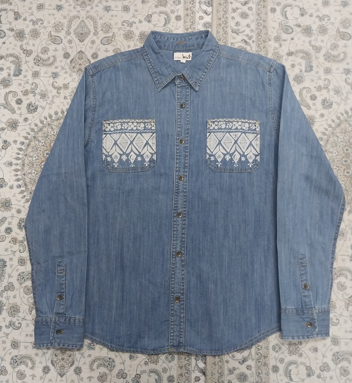 티티카카 데님 자수 셔츠 L 상품이미지1