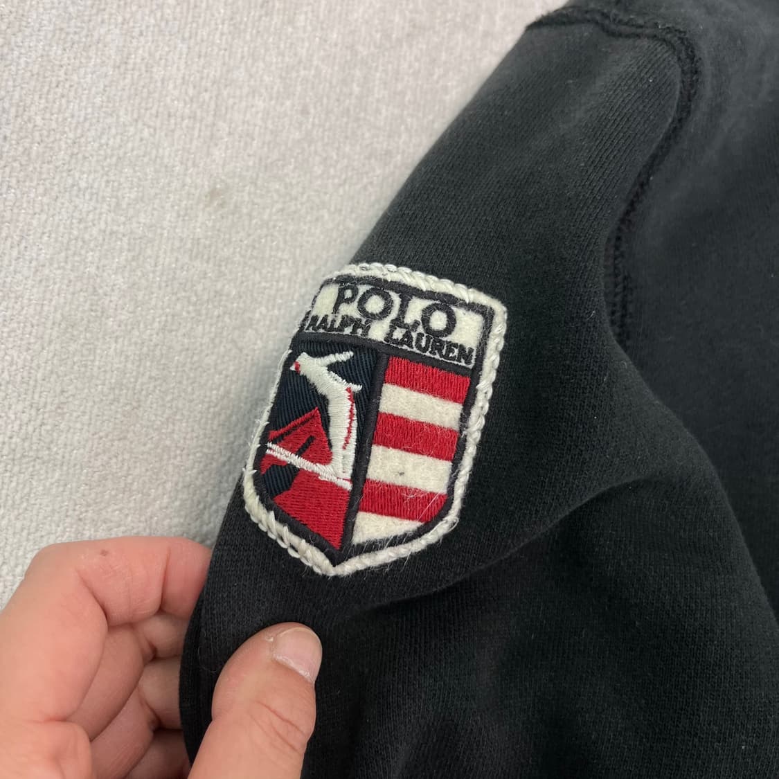 100 폴로 랄프로렌 양털 성조기 후드집업 상품이미지5