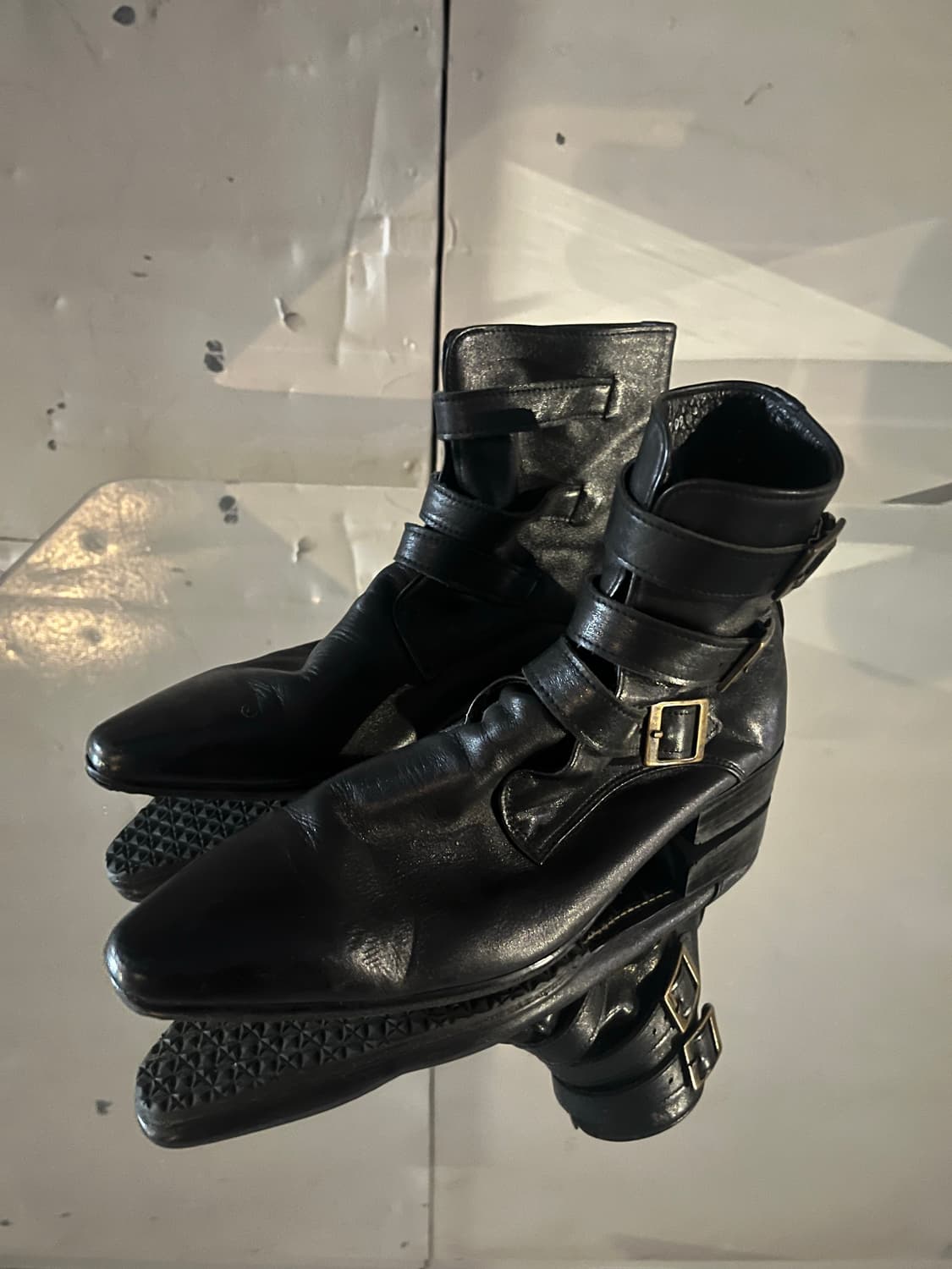 Vintage leather boots mens 260 상품이미지1