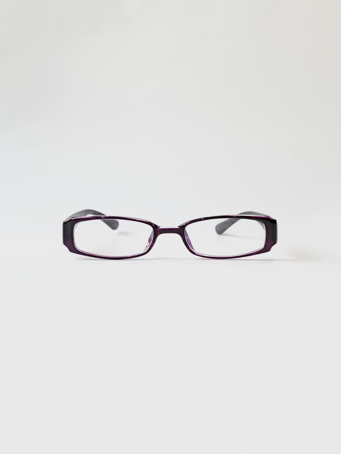 [픽키-669] 퍼플 투명 사각 아세테이트 안경 보라색 데드스 상품이미지3