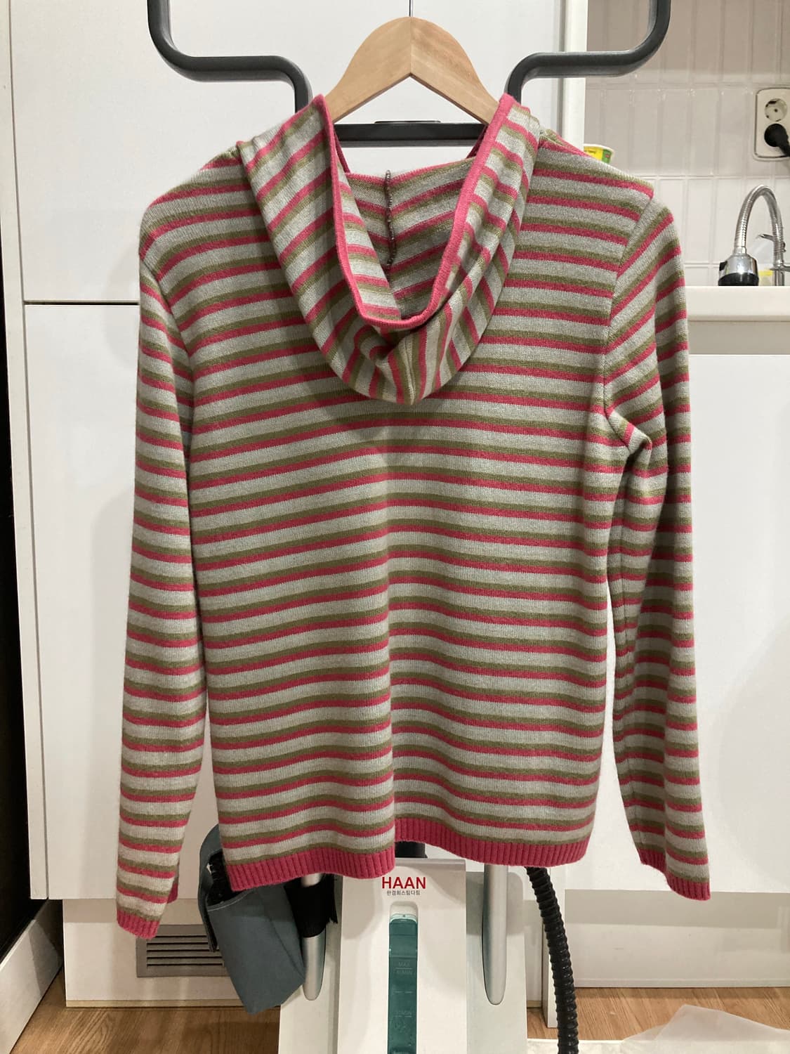 ELLE 엘르 니트 후드 집업 상품이미지2