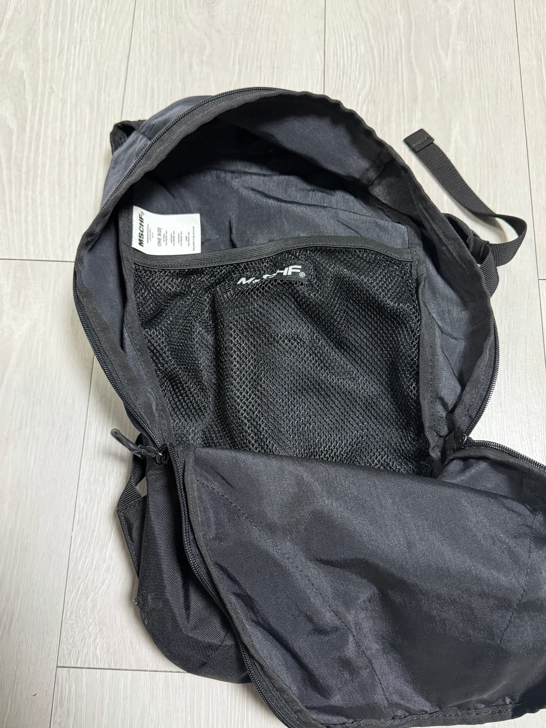 미스치프 롬버스 백팩 블랙색상 상품이미지5