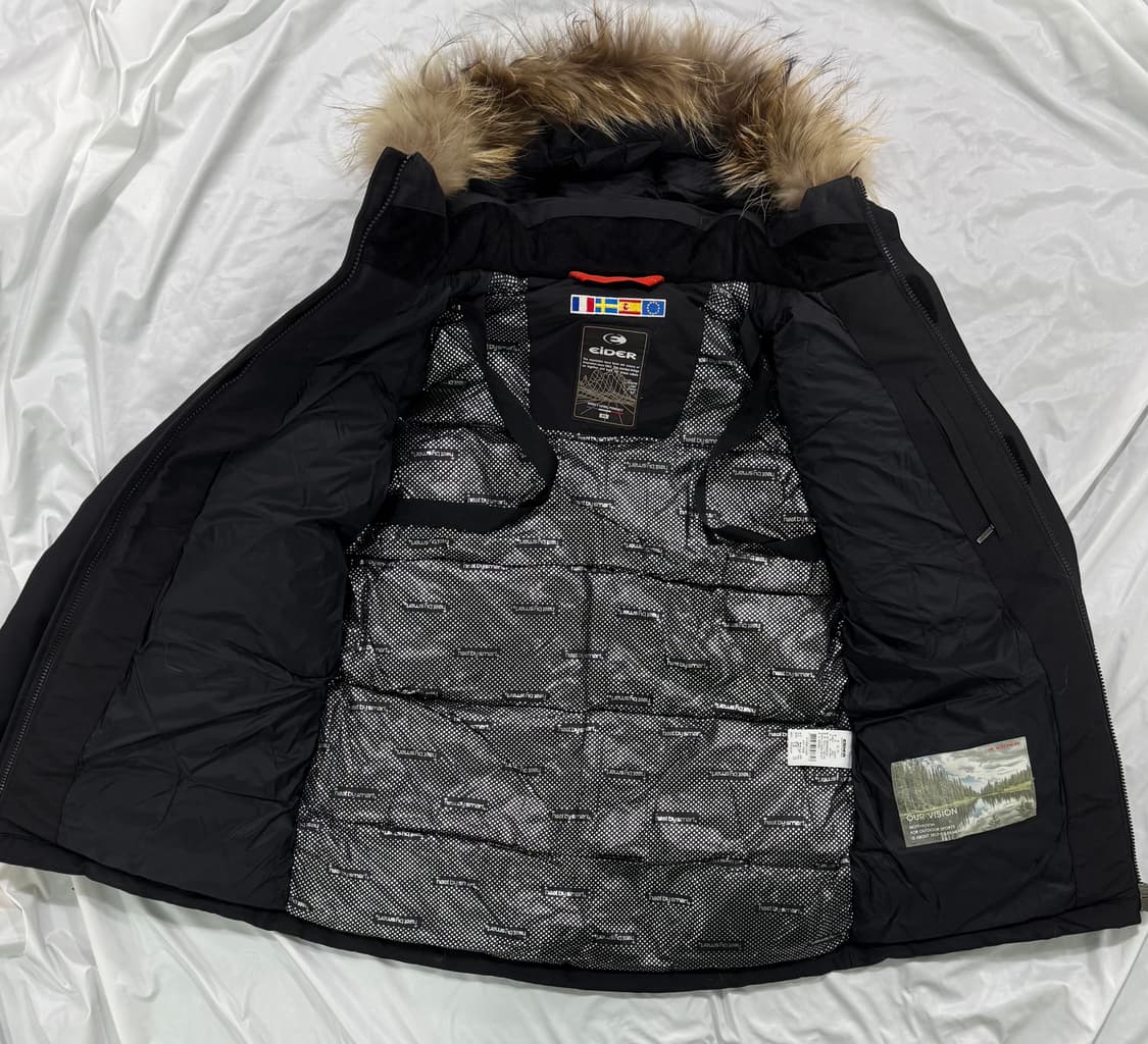 아이더 스텔라 다운 라쿤퍼 자켓 패딩 XS 상품이미지4