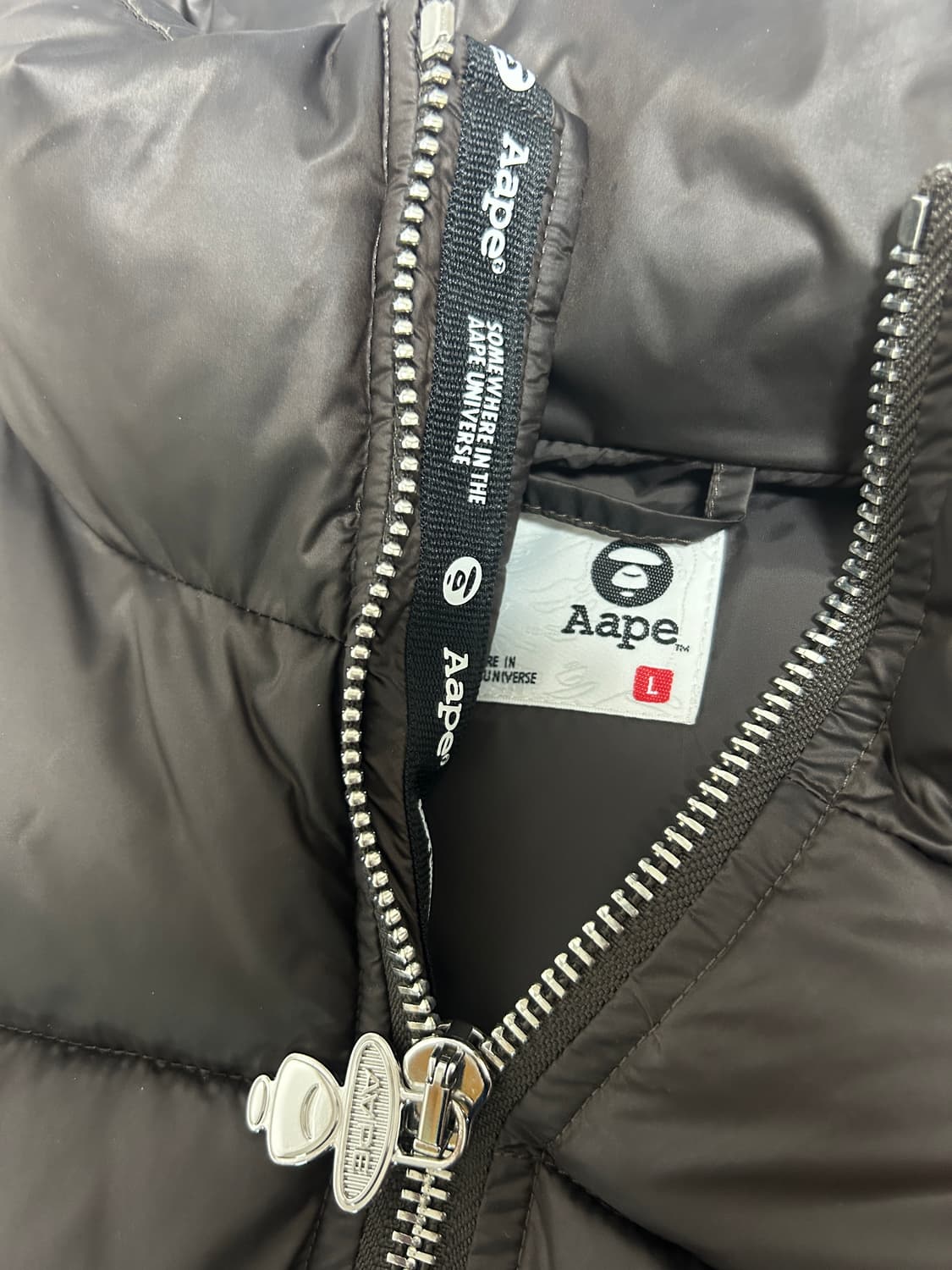 Aape 문페이스 패치 리버서블 퍼프 자켓 L 상품이미지2