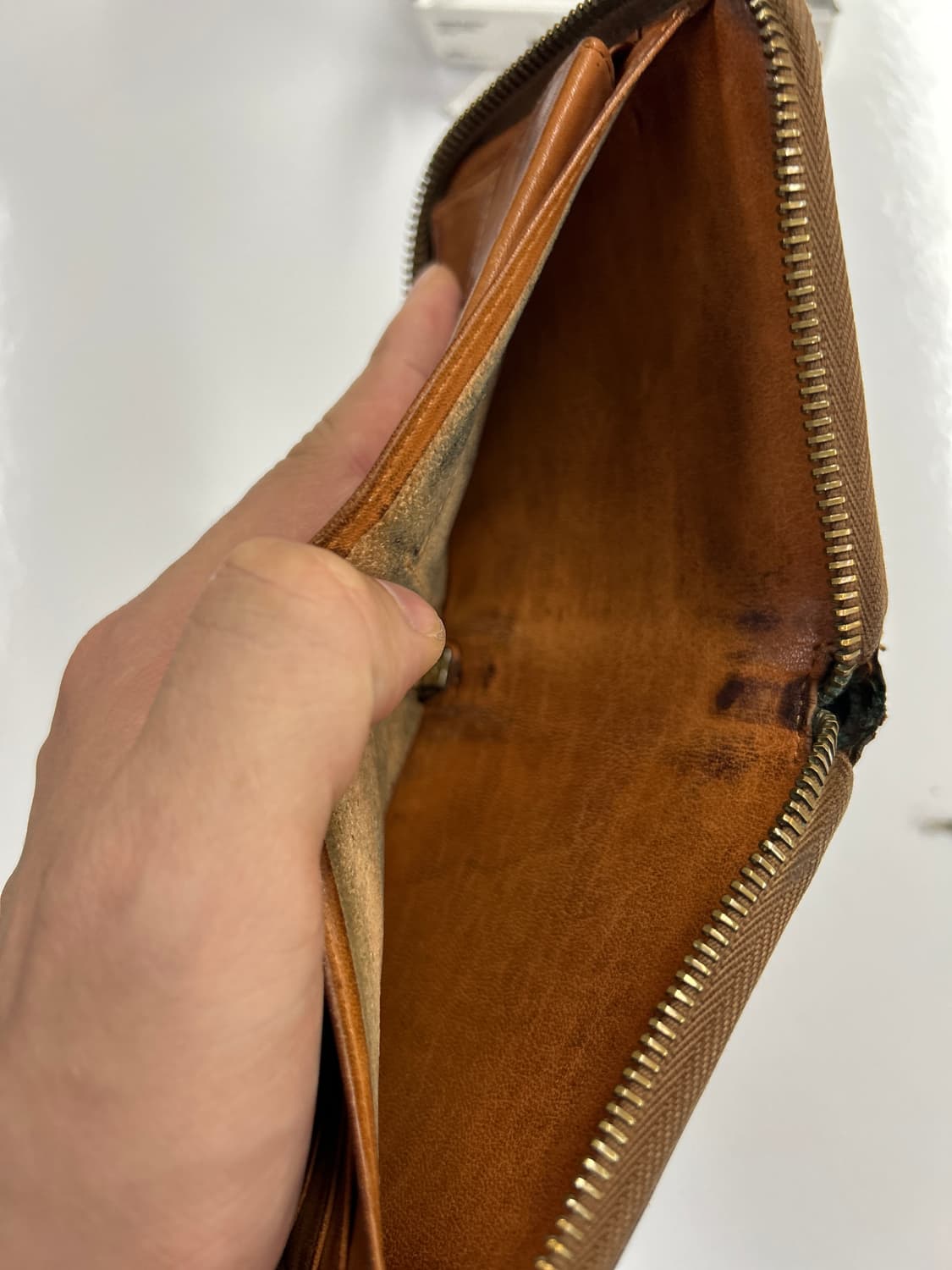 VISVIM 올드비즈빔 다크브라운 레더 바이폴드 지갑 상품이미지9