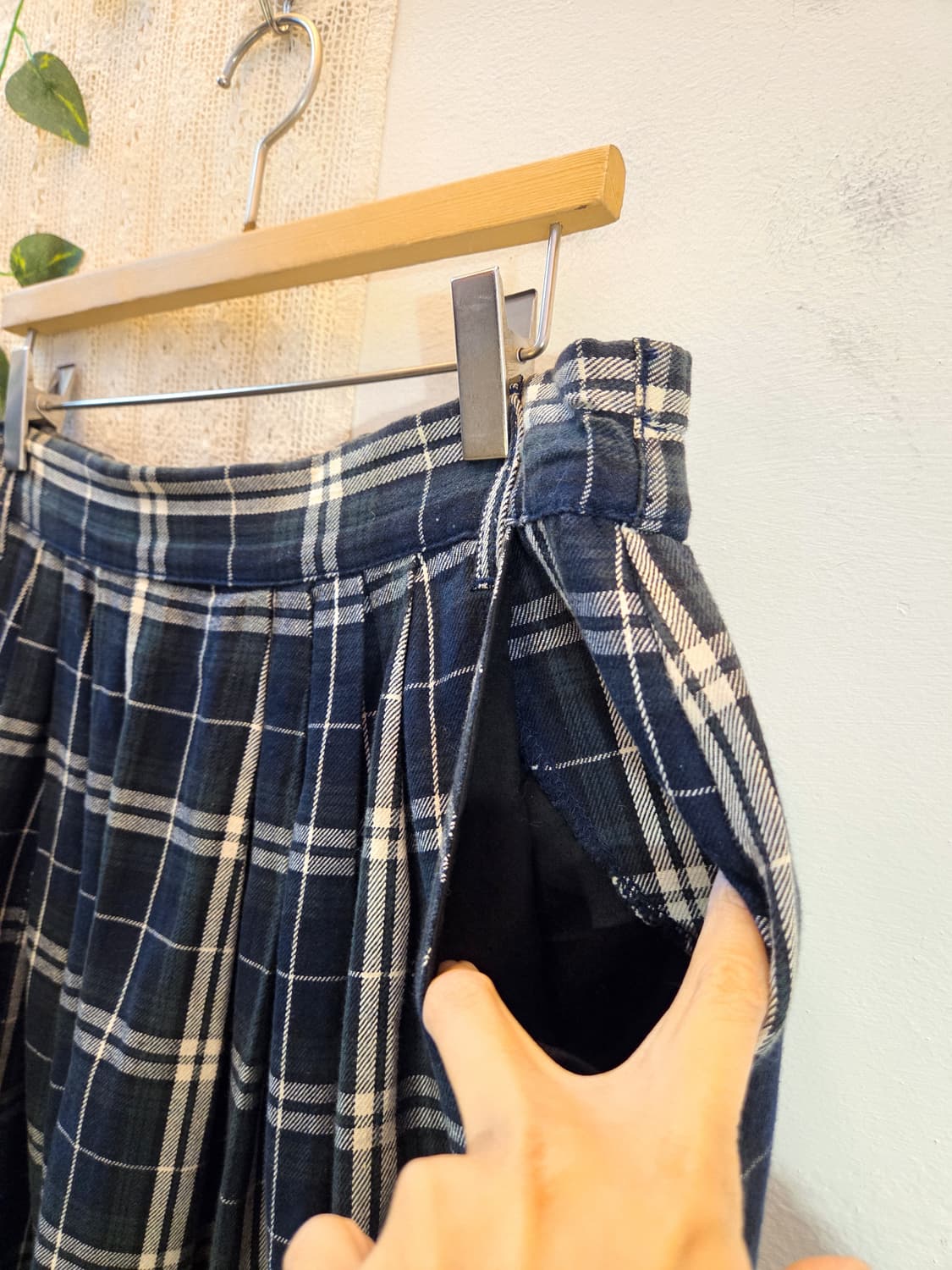 너드 체크 스커트 상품이미지3