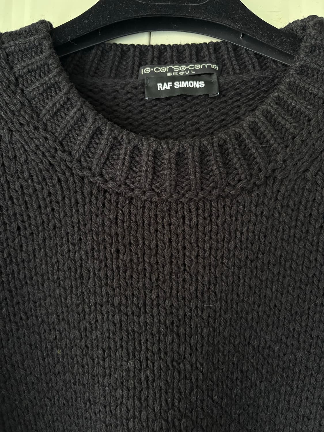 라프시몬스 크롭 니트 상품이미지4