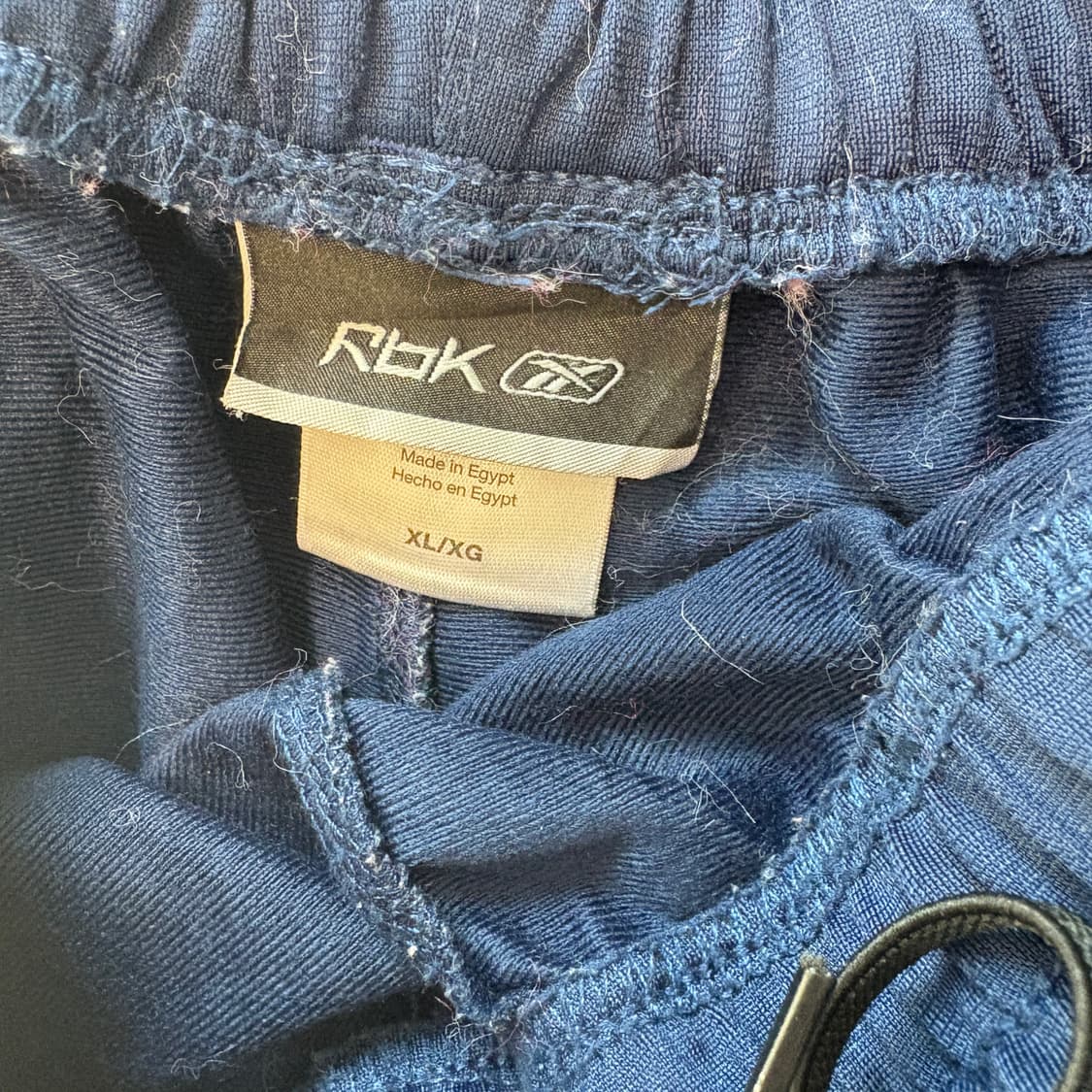 리복 네이비 배색 선 와이드 트레이닝 팬츠 힙합 댄스 상품이미지8