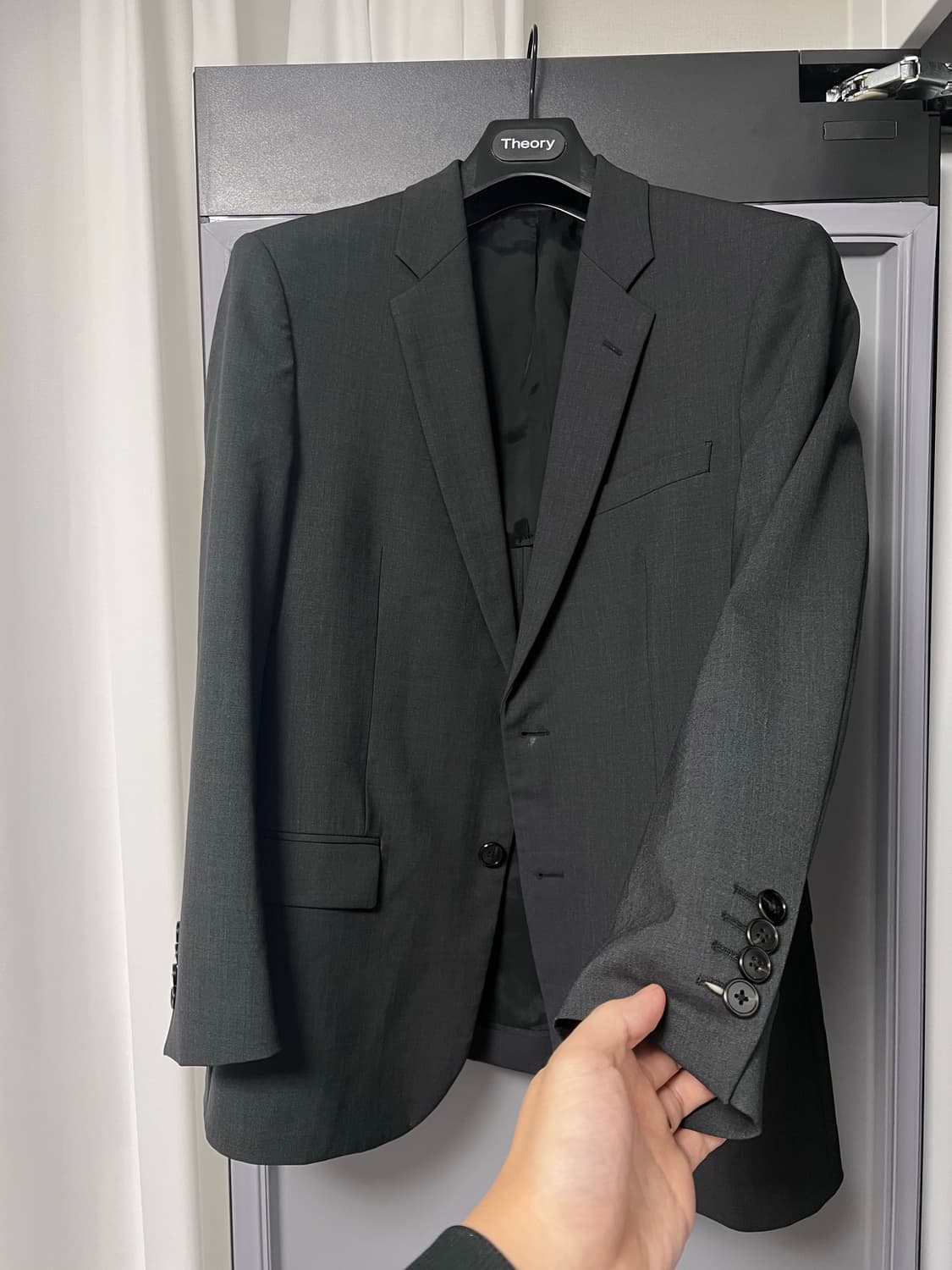 23ss 띠어리 뉴테일러 다크차콜 셋업 수트 정장 세트 40,31 상품이미지2