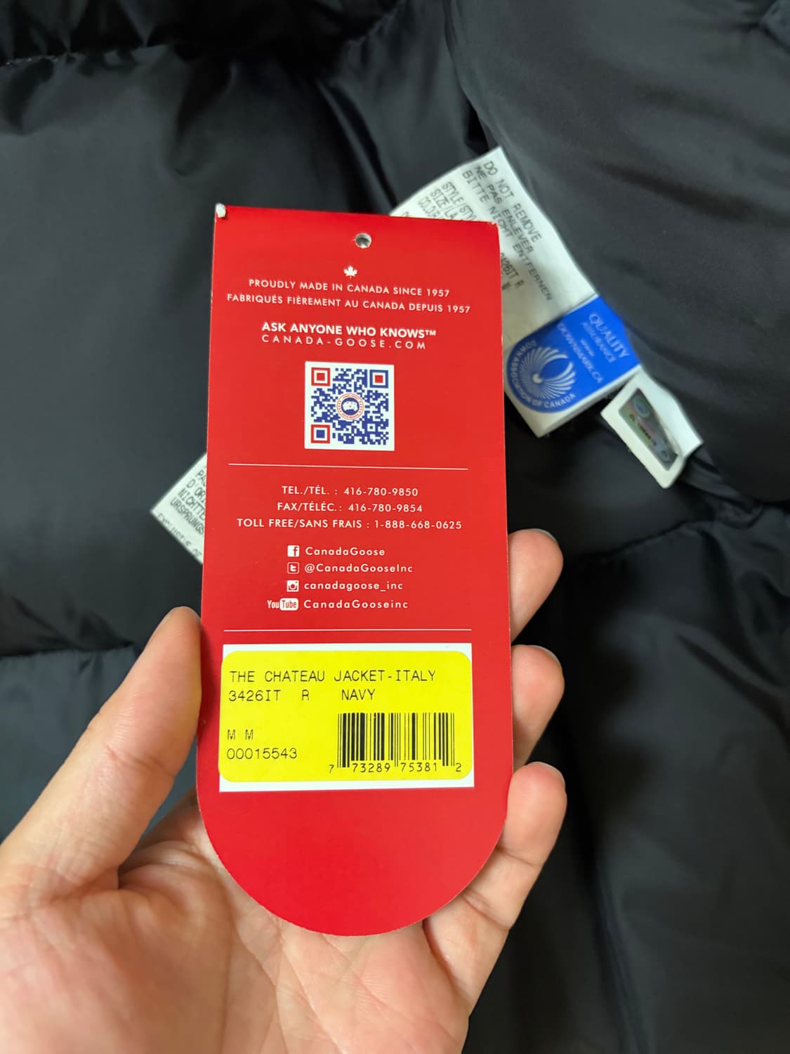 캐나다구스 샤토 패딩 네이비(M-M) 상품이미지7