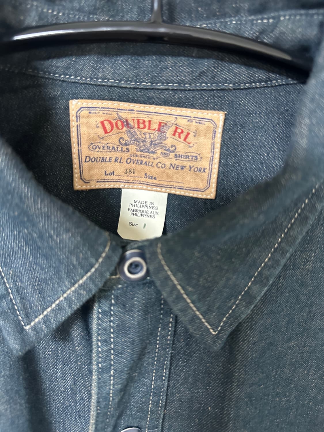 RRL 더블알엘 인디고 데님 워크셔츠 M 상품이미지3