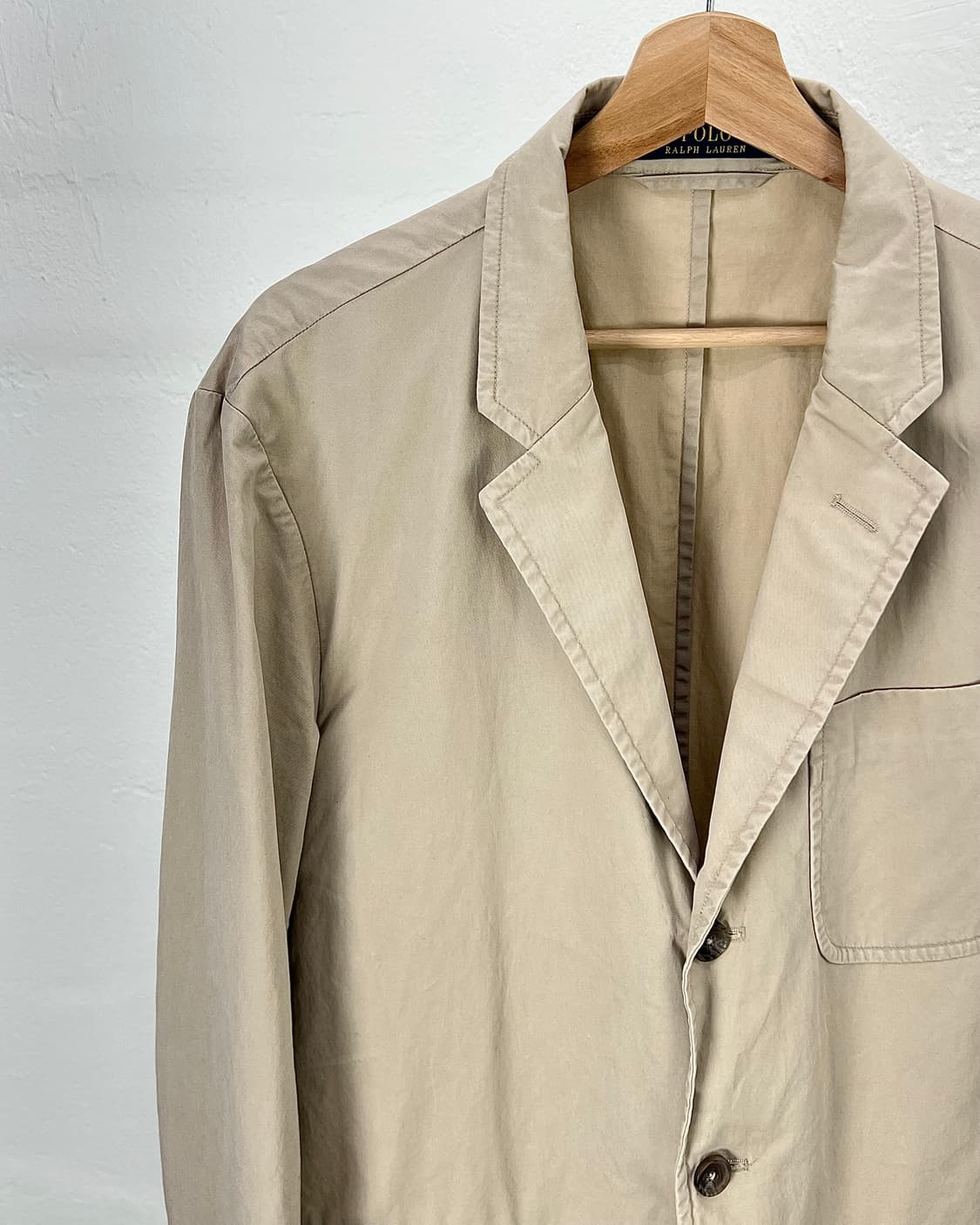 폴로 랄프로렌 베이지 피마 코튼 치노 3b 블레이저 상품이미지2