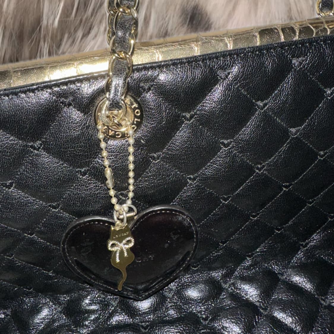 러브캣 블랙 숄더백 상품이미지6