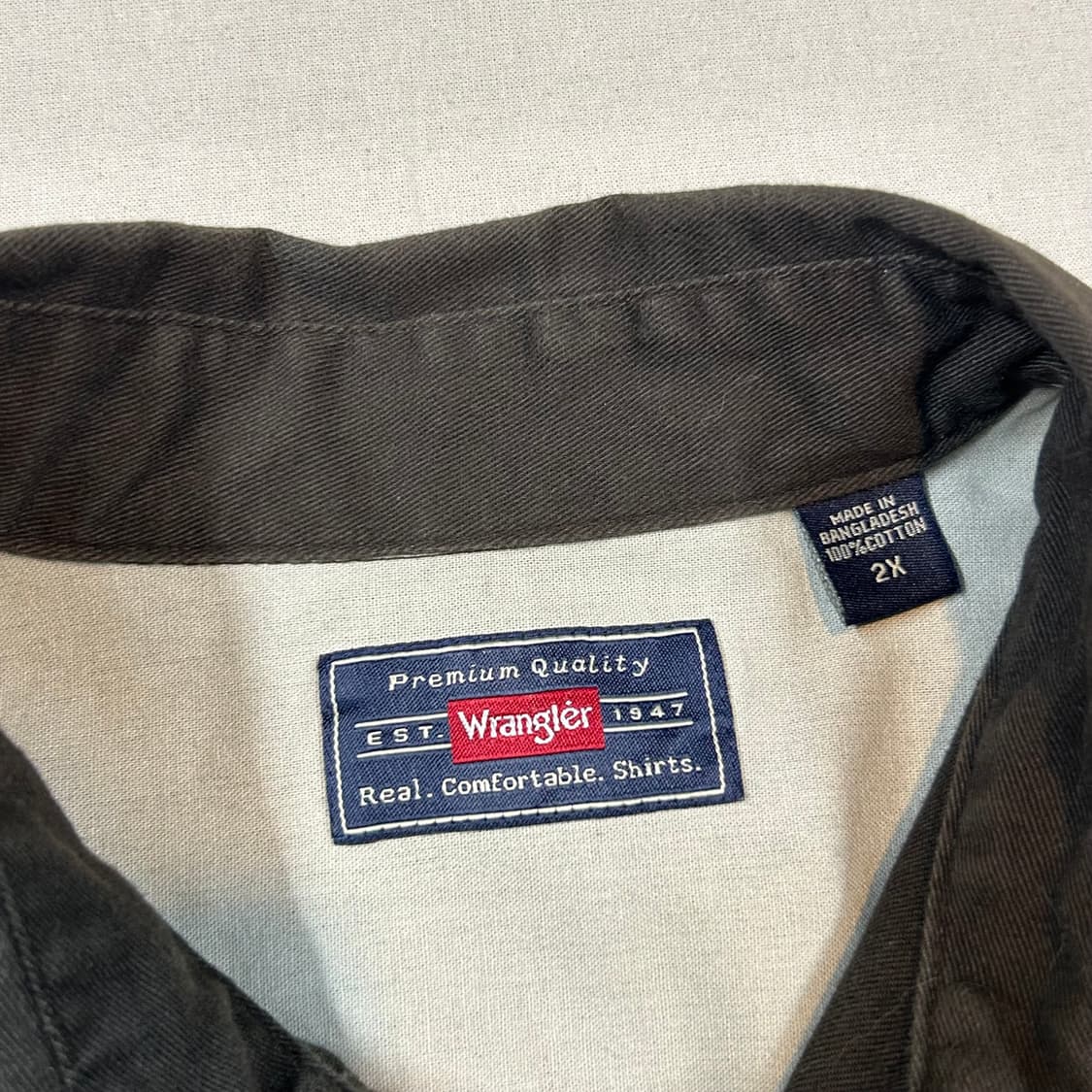 XXL) Wrangler 랭글러 투포켓 워크웨어 코튼 셔츠 W31 상품이미지7