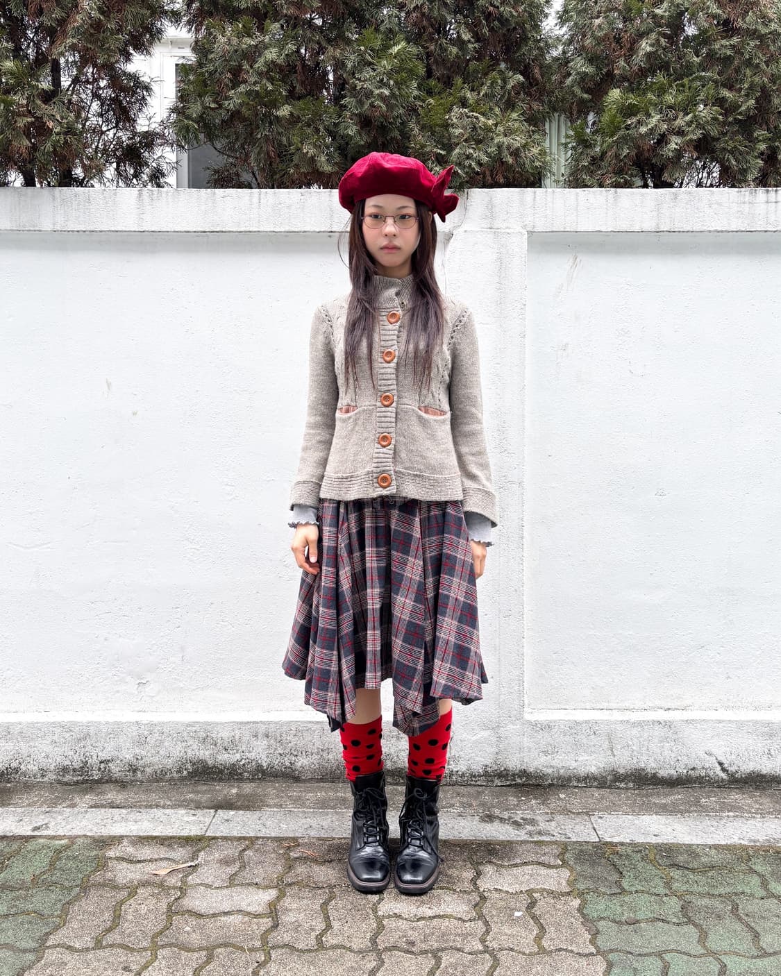 빈티지 울&알파카 버튼 가디건 상품이미지1