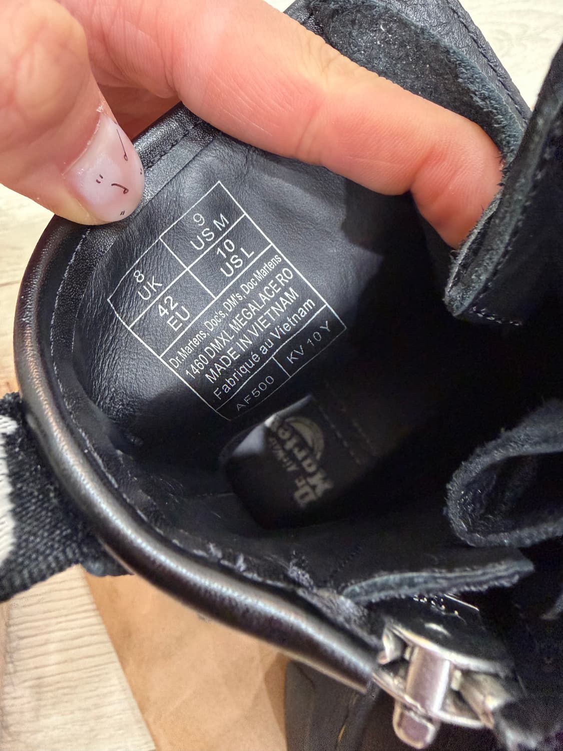 Uk8)닥터마틴 릭오웬스 1460 DMXL 메가레이스 팝니다. 상품이미지7