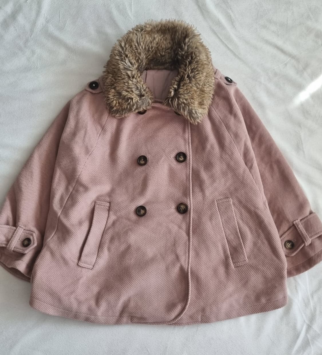 빈티지 모리걸 하구미 갸루 퍼 코트 상품이미지1