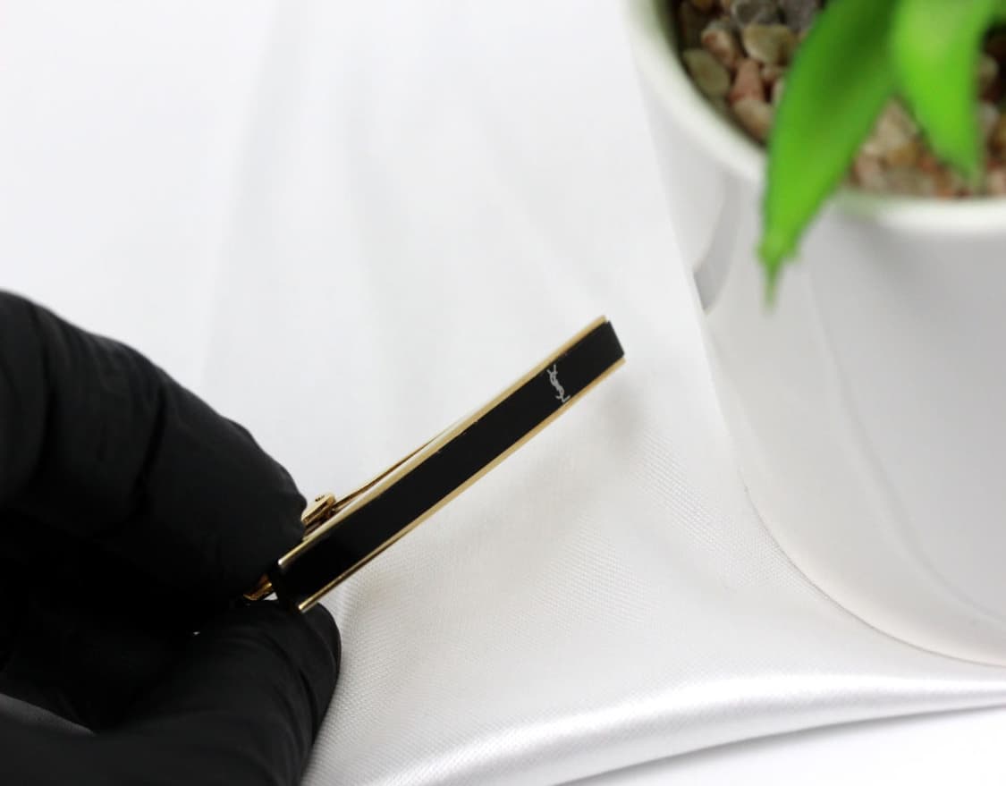 입생로랑 B+등급 5cm 남자 명품 넥타이핀 빈티지 상품이미지5