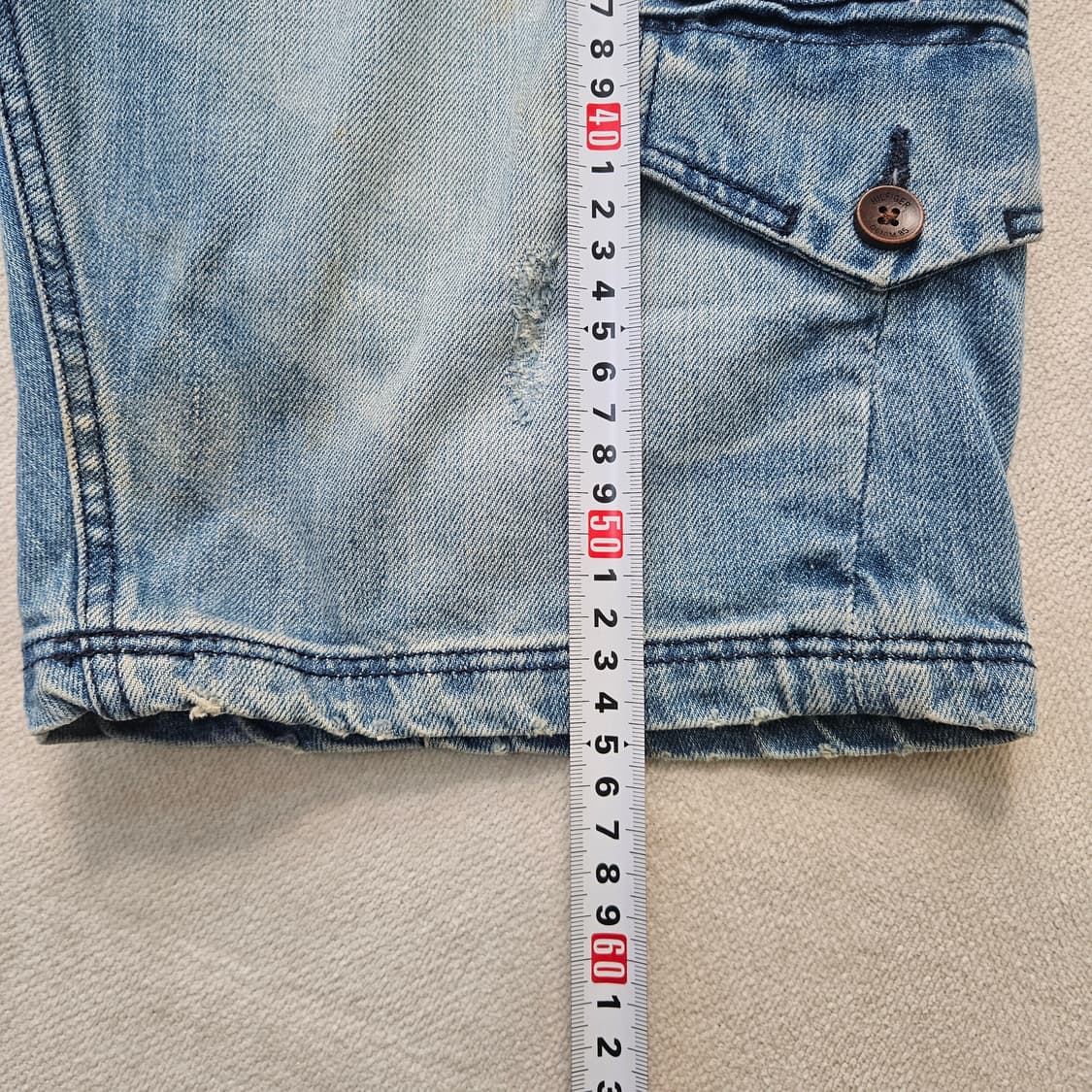 W32 타미힐피거 데님 카고 반바지 0330Y 상품이미지9