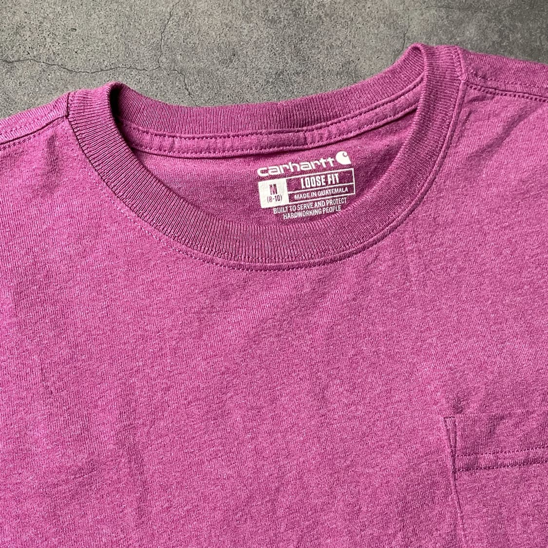 CARHARTT 칼하트K87 핑크 포켓 반팔티셔츠 A01127 상품이미지2
