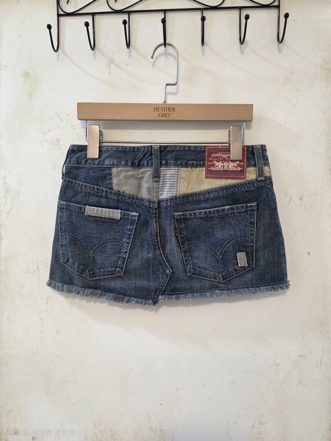 리바이스 패치 데님 미니 스커트 W25 상품이미지2