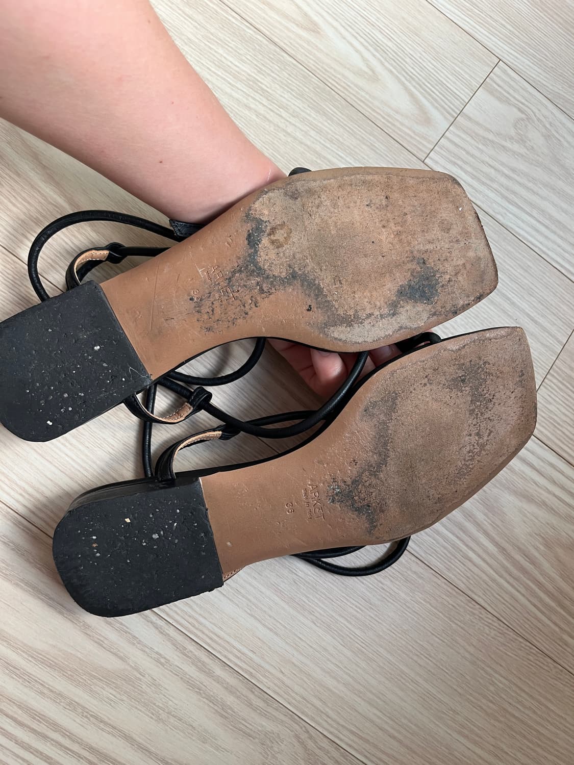 Arket leather strapsandals 아르켓 레더스트랩샌들 상품이미지10