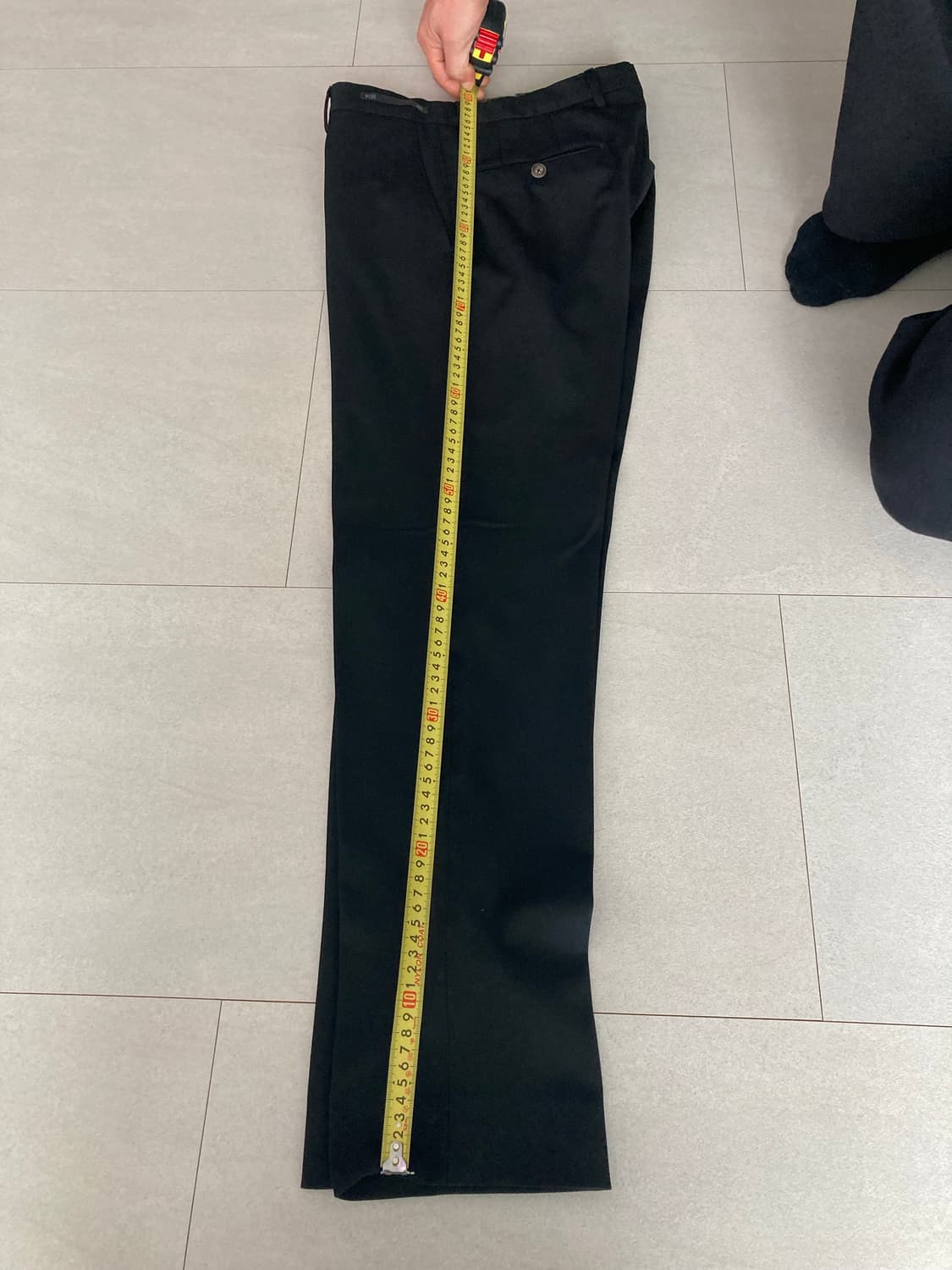 PT01 남성 블랙 슬림핏 바지 46 상품이미지4