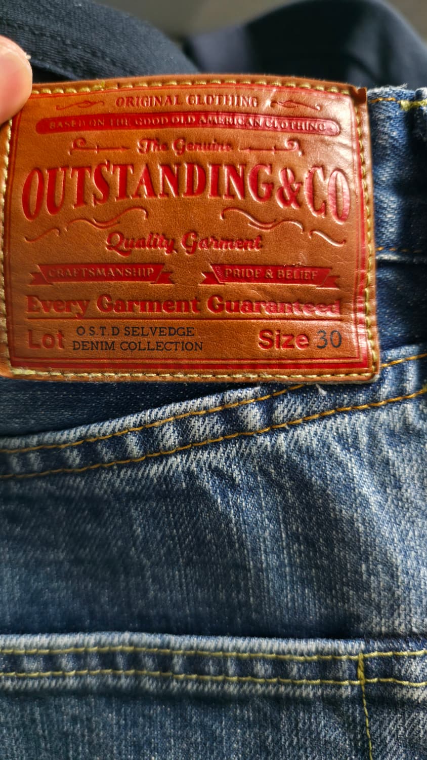 아웃스탠딩 셀비지데님 팝니다. 상품이미지2