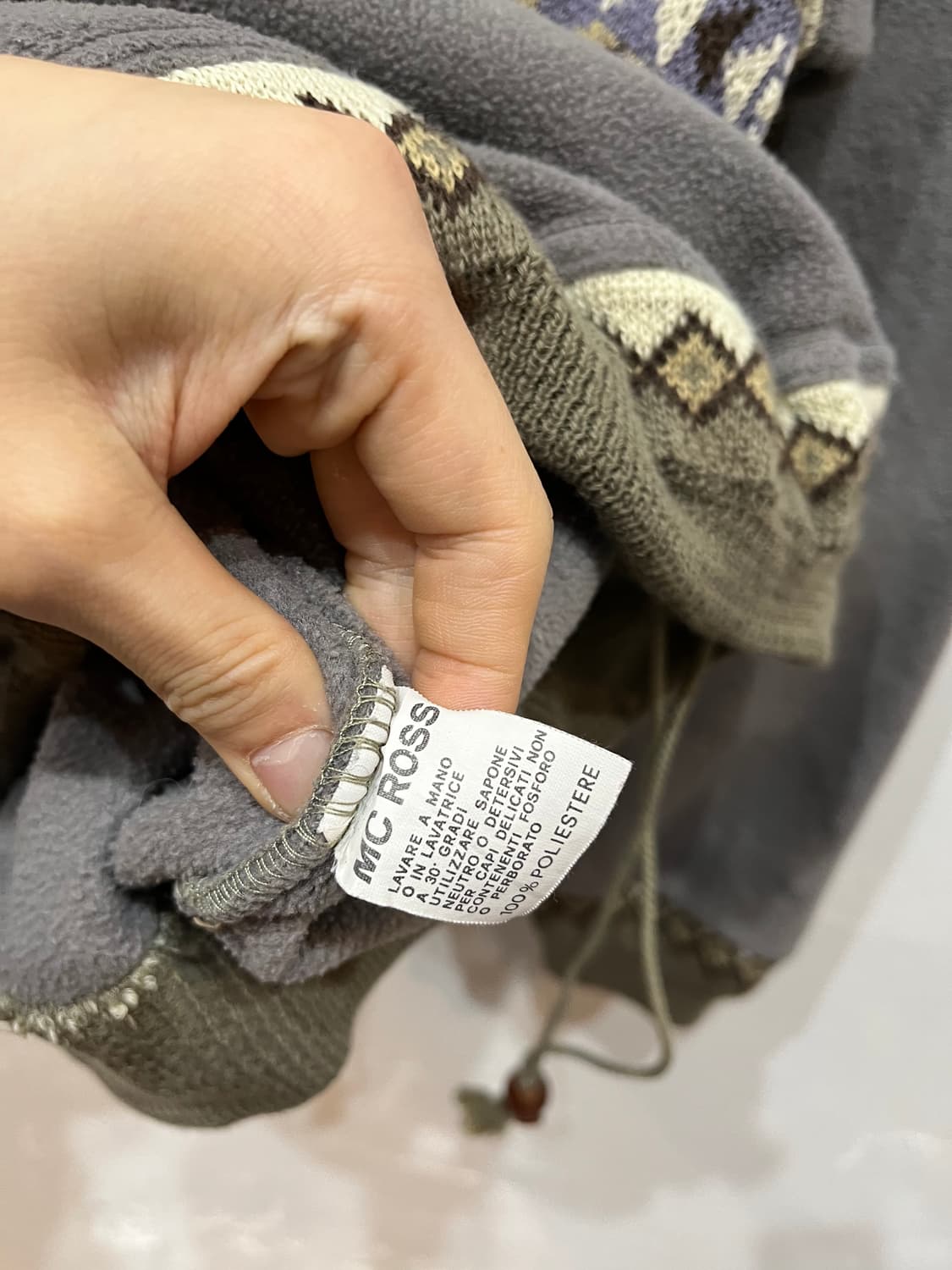 Mc Ross 에스닉 빈티지 반집업 풀오버 후리스 상품이미지9