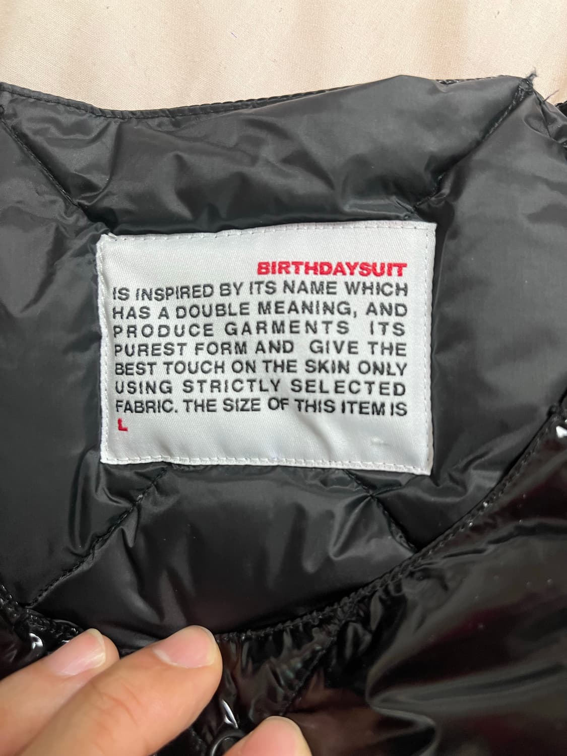 [벌스데이수트] 반팔 패딩 베스트_L size 상품이미지5