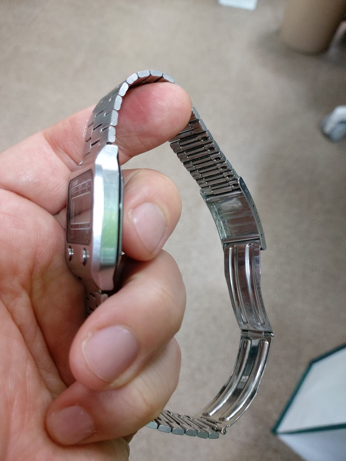 카시오 메탈 디지털 시계 상품이미지2