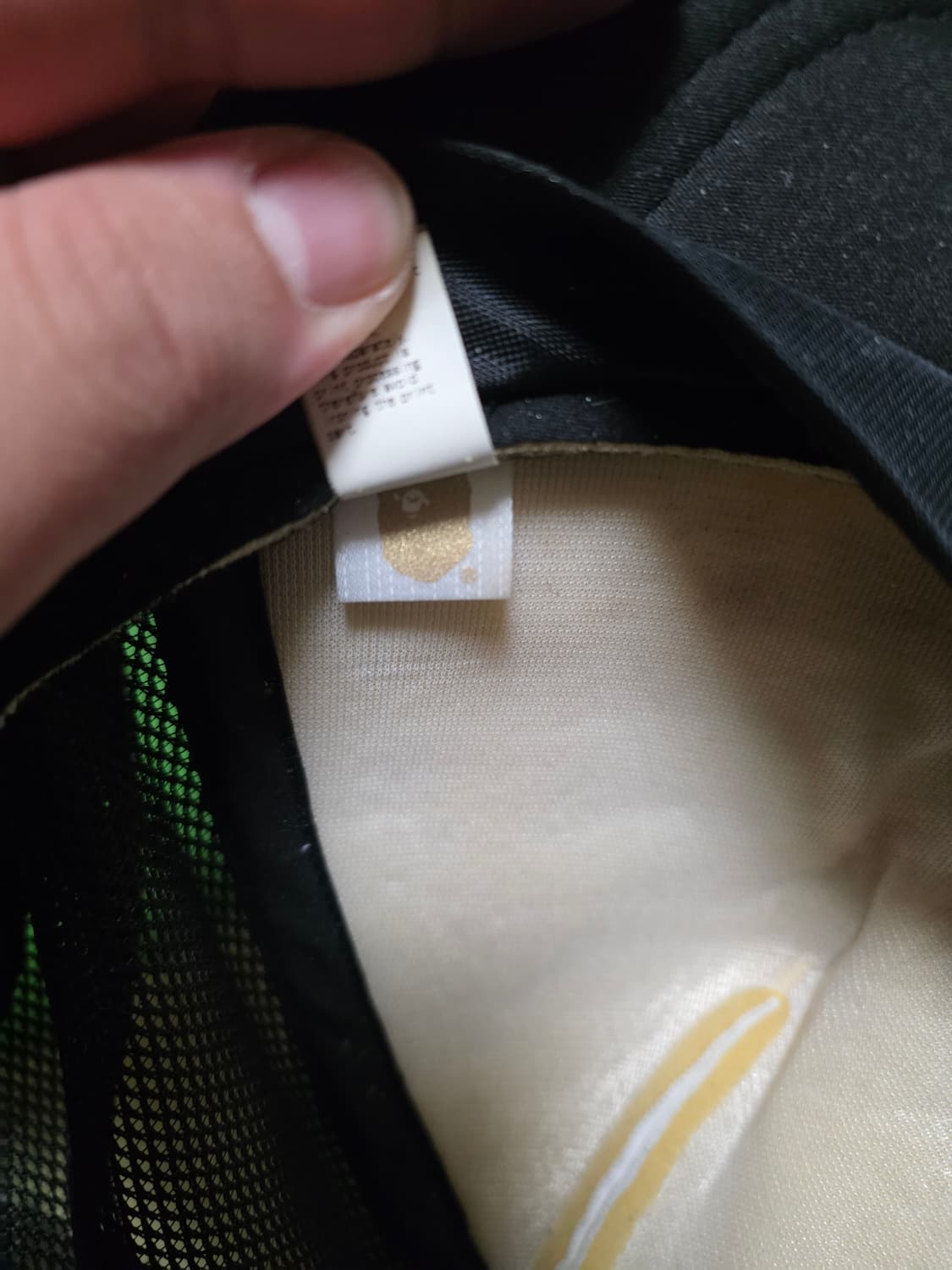 [OS]베이프 파이레츠사루 컬리지 매쉬캡 블랙 상품이미지6