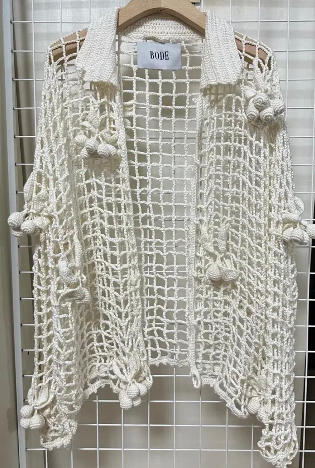Bode 보디 베리  폼폼 크로셰 니트 셔츠 one of a kind 상품이미지1