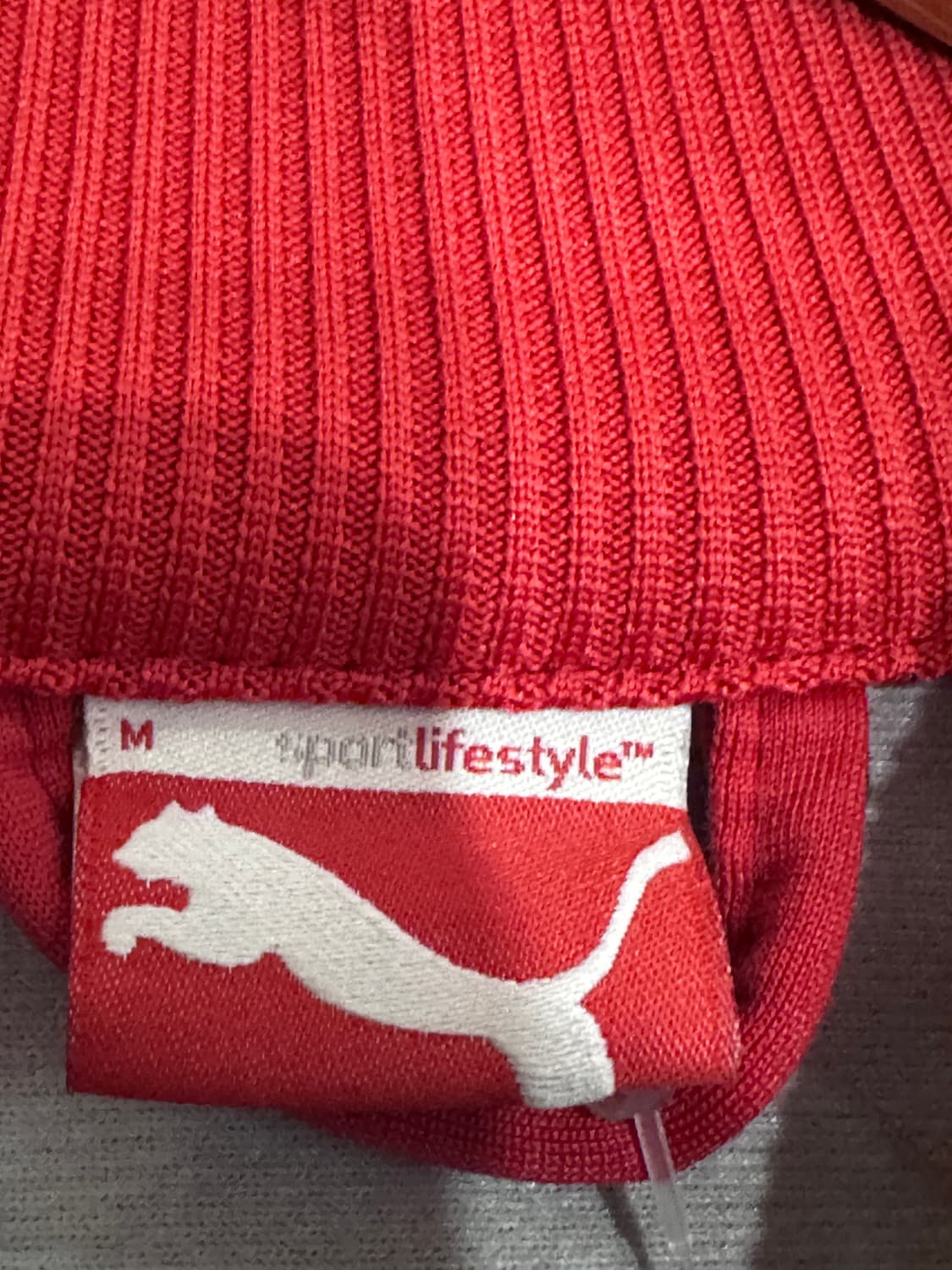 푸마 올드스쿨 레드 블랙 체크 트랙탑 져지 상품이미지4