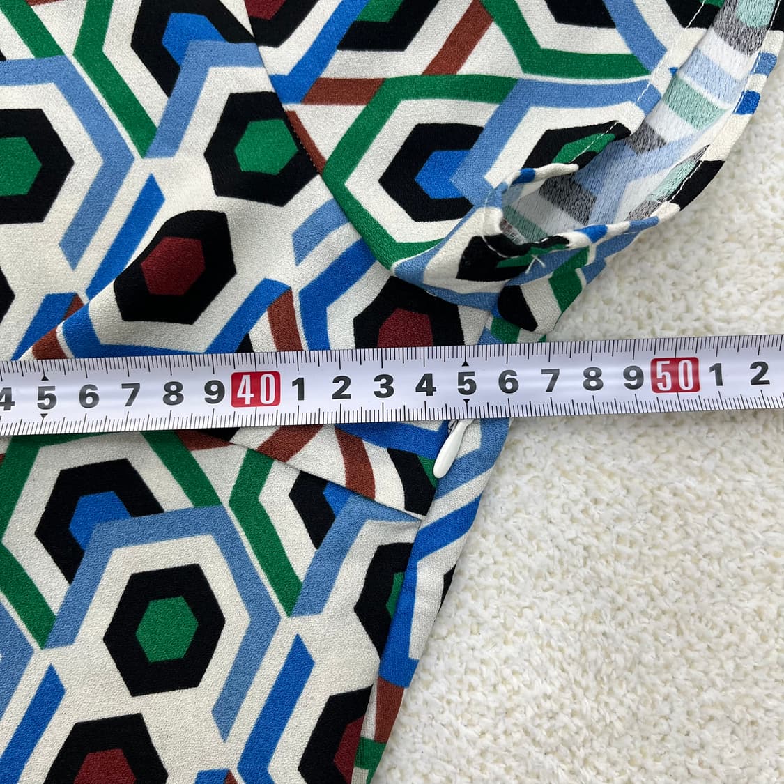 M 새상품 자라 패턴 반팔 원피스 0303M 상품이미지6