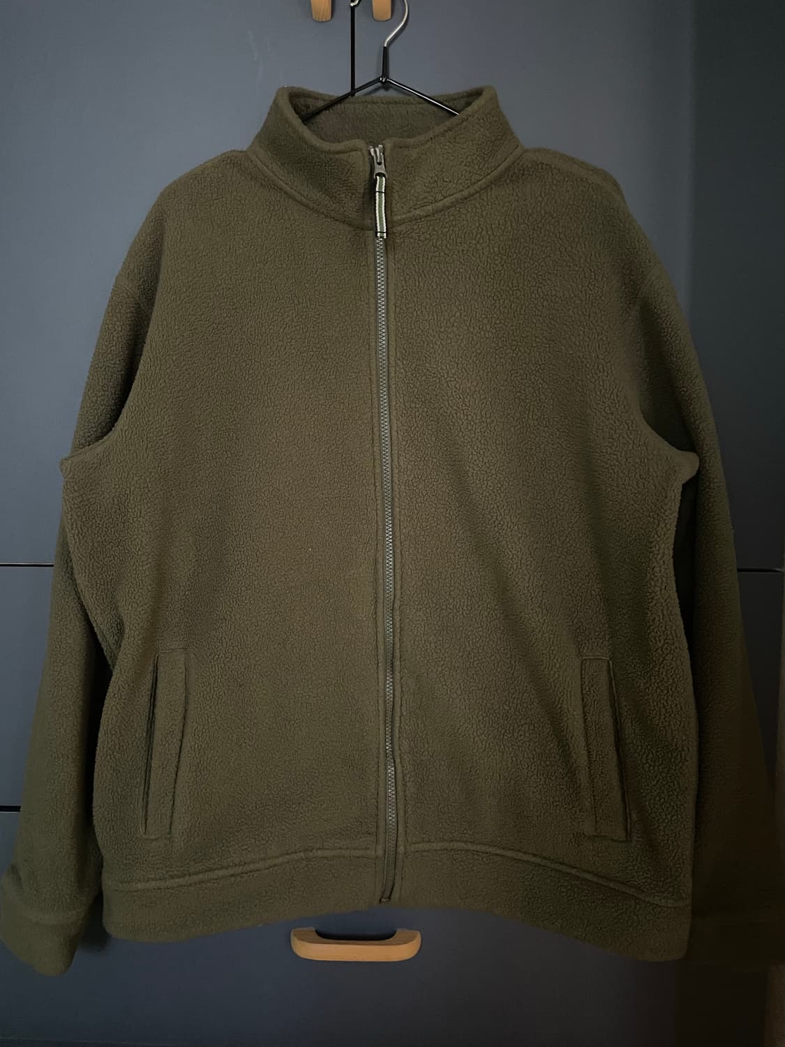 Orvis 다크 올리브그린 집업 플리스 상품이미지2