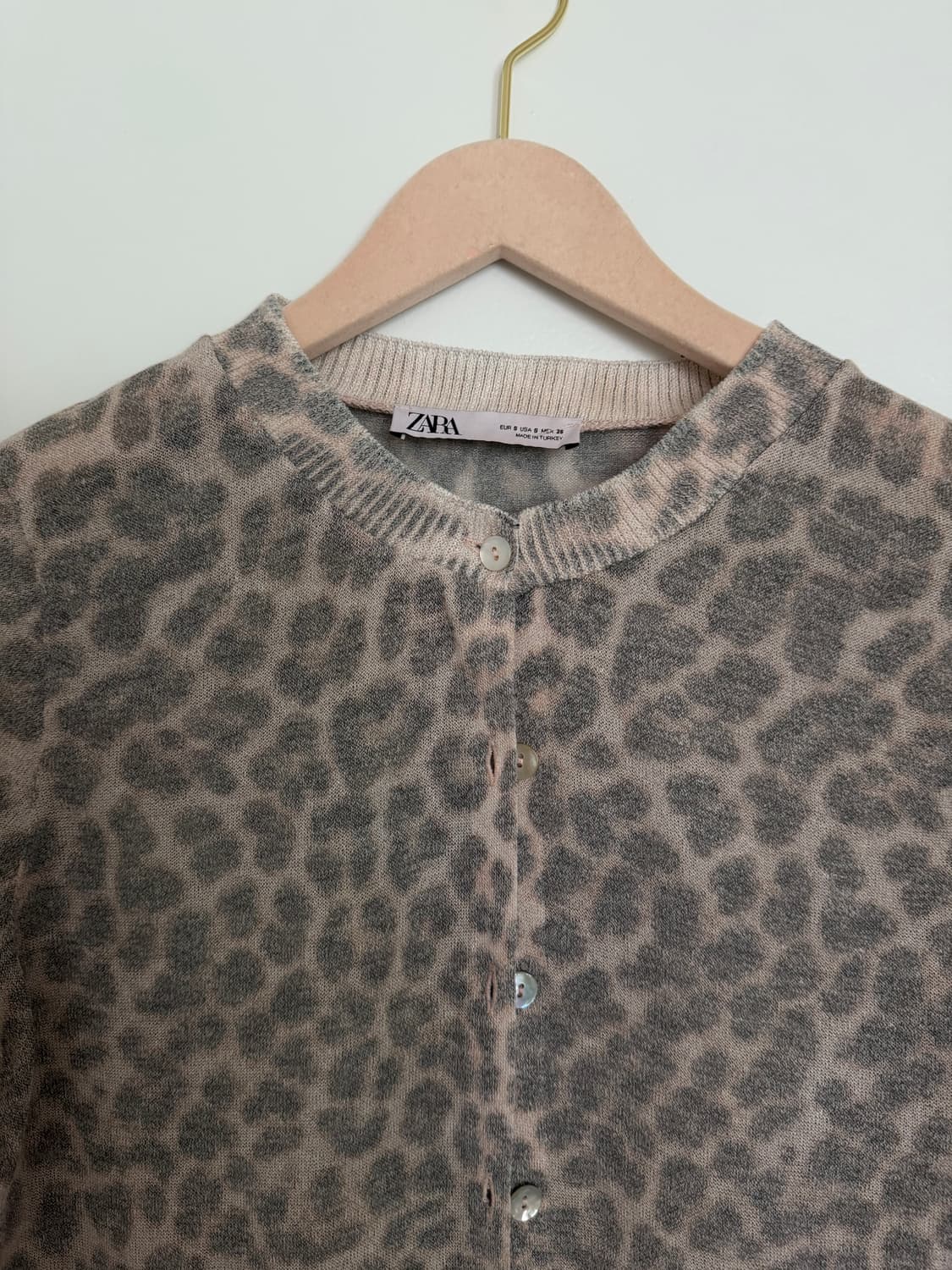 zara 호피 가디건 상품이미지2