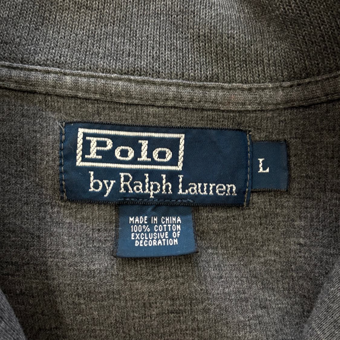 L 폴로랄프로렌 그레이 반집업 니트 상품이미지4