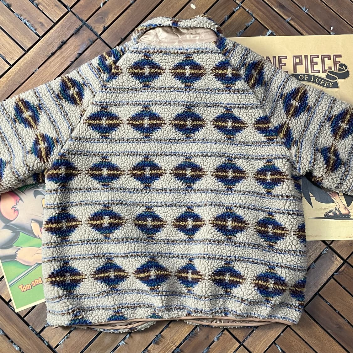 [L]빈티지 나바호 패턴 플리스 집업 자켓 상품이미지6