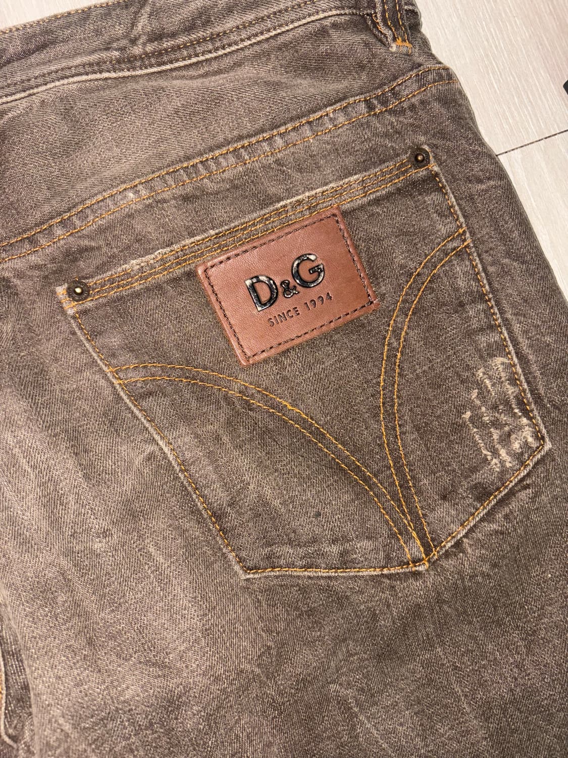 00’s D&G Distressed Denim Pants 상품이미지3