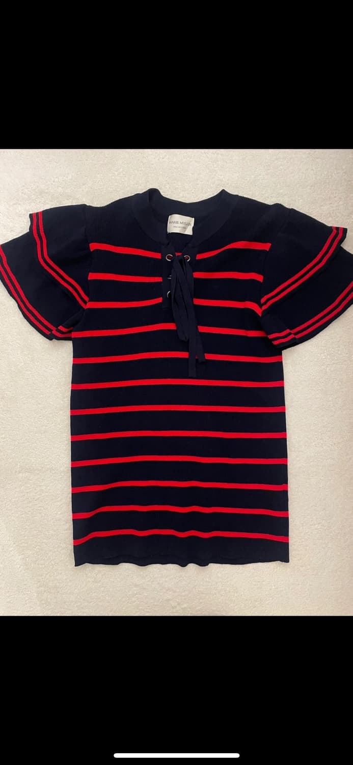 연말룩 ! 마리뮬린컬렉션  스트라이프 니트 상품이미지8