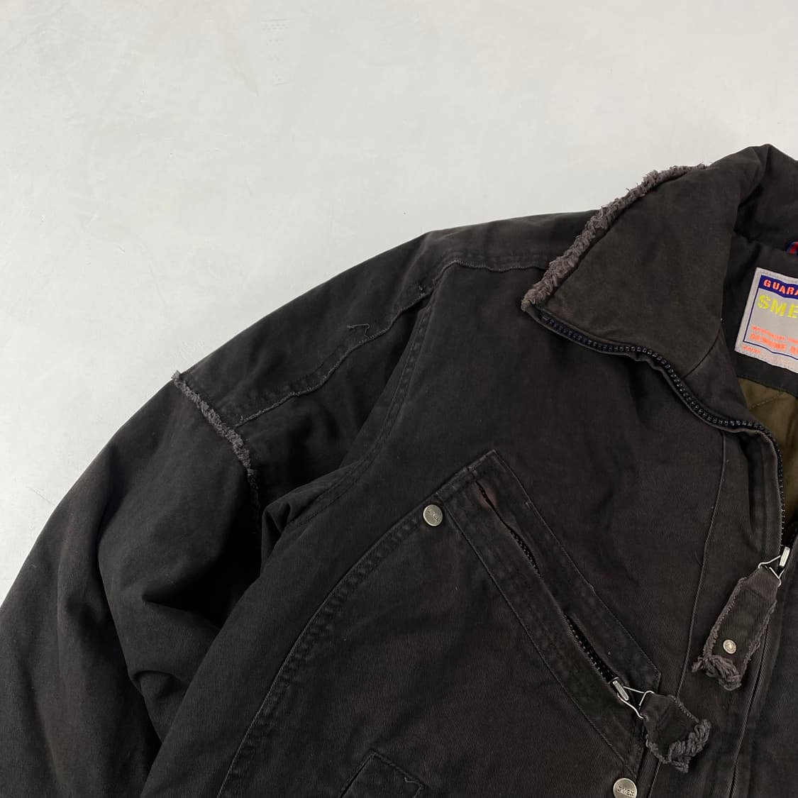 SMEX 빈티지 Y2K 디테일 코튼 집업 자켓 (105) 상품이미지4
